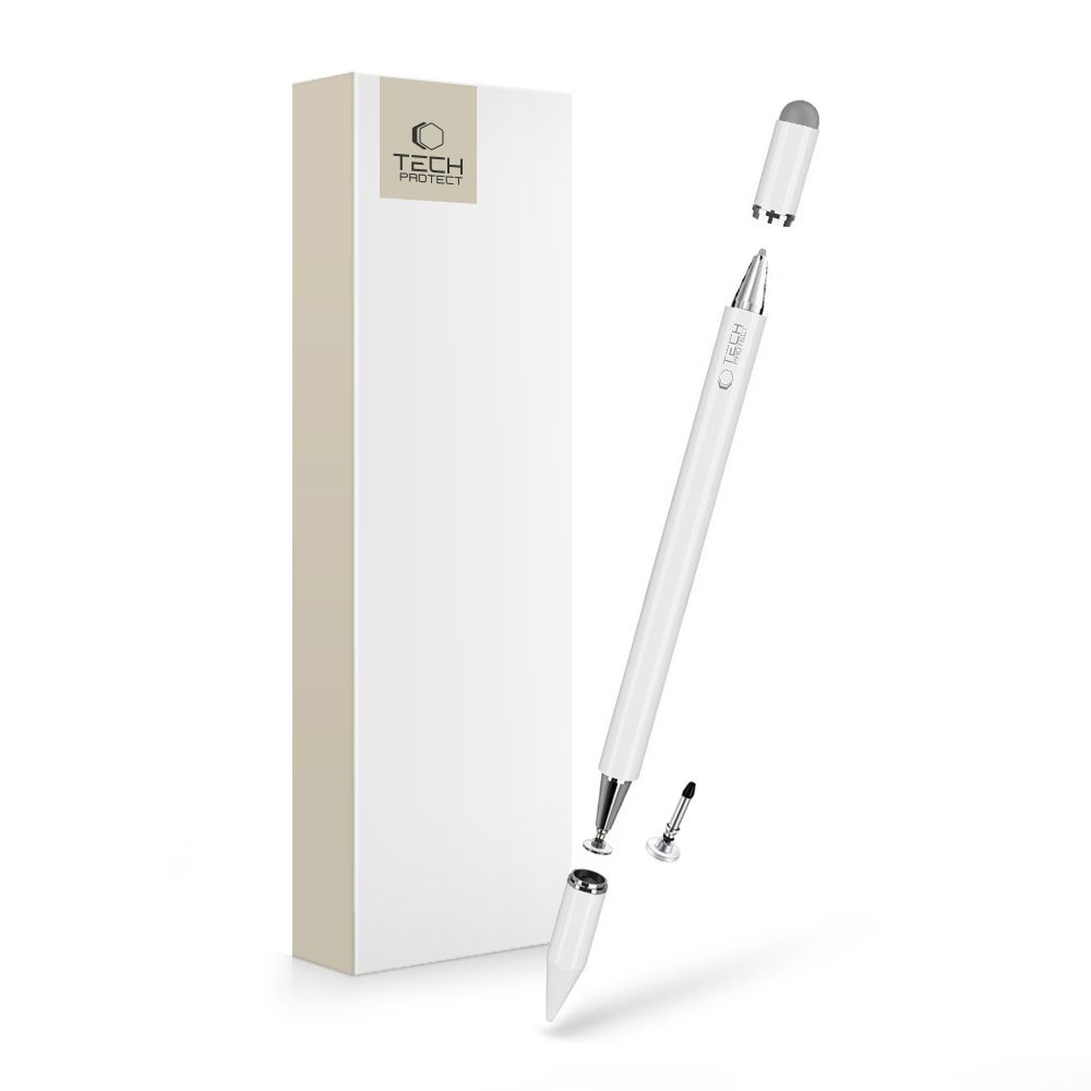 Tech-Protect Stylus Pen USP200 3-TIP - Λευκό Tech-Protect Stylus Pen USP200 3-TIP - Λευκό