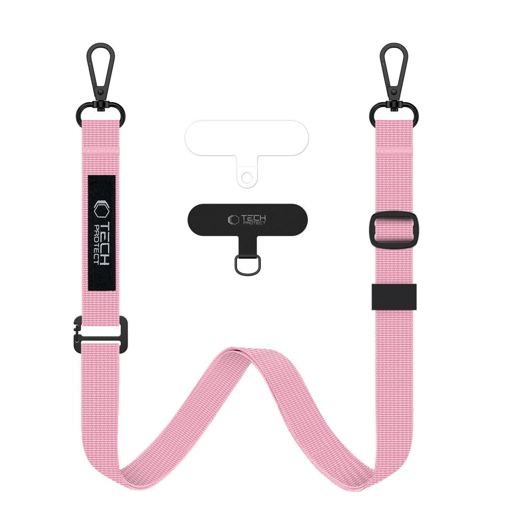 Tech-Protect C6S ROPE Crossbody Λουράκι Λαιμού για Κινητά - Ροζ Tech-Protect C6S ROPE Crossbody Λουράκι Λαιμού για Κινητά - Ροζ