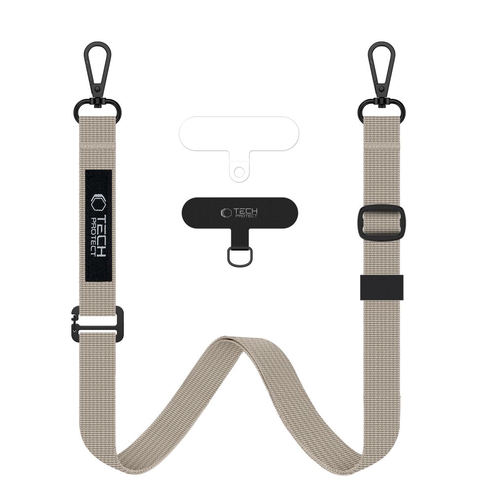 Tech-Protect C6S ROPE Crossbody Λουράκι Λαιμού για Κινητά - Μπεζ Tech-Protect C6S ROPE Crossbody Λουράκι Λαιμού για Κινητά - Μπεζ