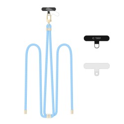 Tech-Protect C7S ROPE Crossbody Λουράκι Λαιμού για Κινητά - Μπλε, Χρυσό Tech-Protect C7S ROPE Crossbody Λουράκι Λαιμού για Κινητά - Μπλε, Χρυσό