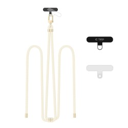 Tech-Protect C7S ROPE Crossbody Λουράκι Λαιμού για Κινητά - Χρυσό, Μπεζ Tech-Protect C7S ROPE Crossbody Λουράκι Λαιμού για Κινητά - Χρυσό, Μπεζ
