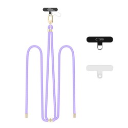 Tech-Protect C7S ROPE Crossbody Λουράκι Λαιμού για Κινητά - Μωβ, Χρυσό Tech-Protect C7S ROPE Crossbody Λουράκι Λαιμού για Κινητά - Μωβ, Χρυσό