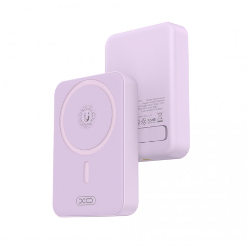 XO PR231 magnetic 15W wireless charging+PD20W fast charging 10000mAh Purple