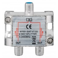 GOOBAY SAT-splitter 67001, 2-way, 5-2450MHz, 7.5 dB