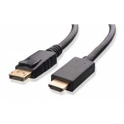 POWERTECH καλώδιο DisplayPort σε HDMI CAB-DP028, 1080p, CCS, 3m, μαύρο