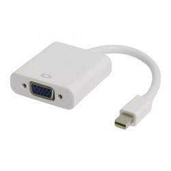 POWERTECH αντάπτορας Mini DisplayPort σε VGA CAB-DP067, 0.20m, λευκός