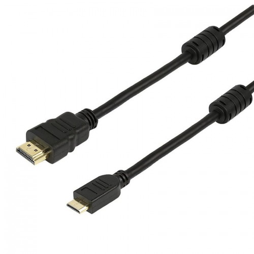 POWERTECH καλώδιο HDMI σε HDMI Mini CAB-H013, με Ethernet, 5m, μαύρο