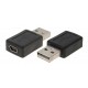 POWERTECH αντάπτορας USB σε USB Mini θηλυκό CAB-U111, μαύρος