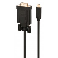 POWERTECH καλώδιο USB Type-C σε VGA CAB-UC049, Full HD, 2m, μαύρο