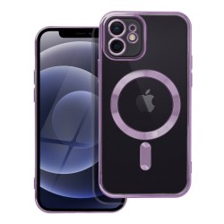 Electro Mag Cover Back Cover Σιλικόνης Μωβ (iPhone 12)