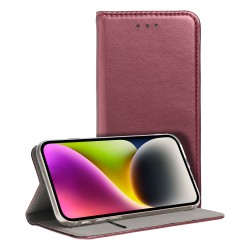 Smart Magneto book θήκη για Samsung A15 5G burgundy