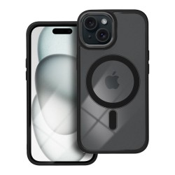 Color Edge Mag Cover Back Cover Πλαστικό / Σιλικόνης Μαύρο (iPhone 15)