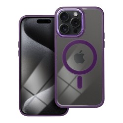 Color Edge Mag Cover Back Cover Πλαστικό / Σιλικόνης Μωβ (iPhone 15 Pro Max)