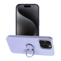 SILICONE RING θήκη για iPhone 15 Pro Max Μωβ