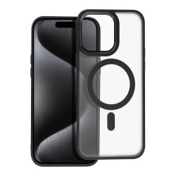 MATTE MAG COVER case compatible with MagSafe for IPHONE 15 Pro Max black