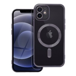 Electro Mag Cover Back Cover Σιλικόνης Μαύρο (iPhone 12 / iPhone 12 Pro)