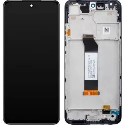 Γνήσια Οθόνη LCD και Μηχανισμός Αφής με Πλαίσιο για Xiaomi Redmi Note 10 5G – 5600020K1900 Μαύρο (Service Pack)