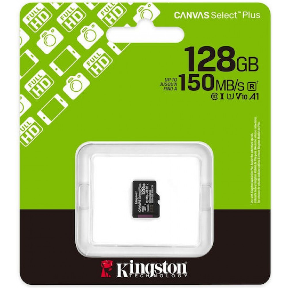 Kingston Canvas Select Plus microSDXC 128GB U1 V10 A1 150MB/s