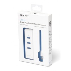 TP-LINK docking station UE330, 4 θυρών, USB σύνδεση, Gigabit, λευκό