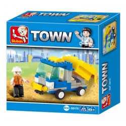SLUBAN Τουβλάκια Town, Dump Truck M38-B0178, 65τμχ