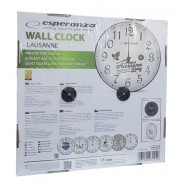 ESPERANZA ρολόι τοίχου Lausanne EHC018L, 30cm, λευκό