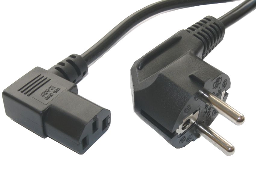 POWERTECH καλώδιο τροφοδοσίας Η/Υ &amp; οθόνης P003, 3x0.75mm², 1.5m, μαύρο