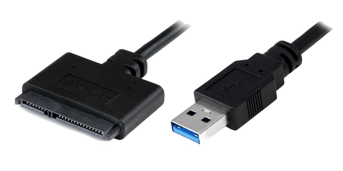 POWERTECH καλώδιο σύνδεσης HDD/SSD CAB-U032, USB 3.0 σε SATA 20cm, μαύρο