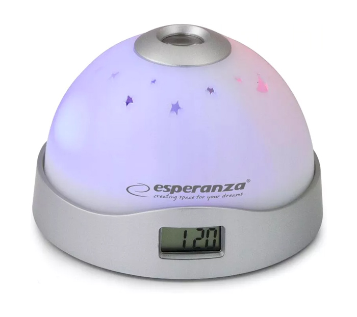 ESPERANZA επιτραπέζιο ρολόι EHC001 με προβολέα &amp; LED, ξυπνητήρι