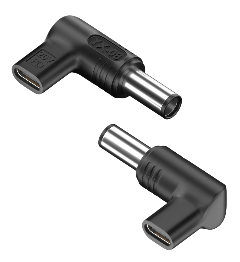 POWERTECH αντάπτορας τροφοδοσίας laptop YX-08, USB-C σε Dell 7.4x5mm, μαύρος