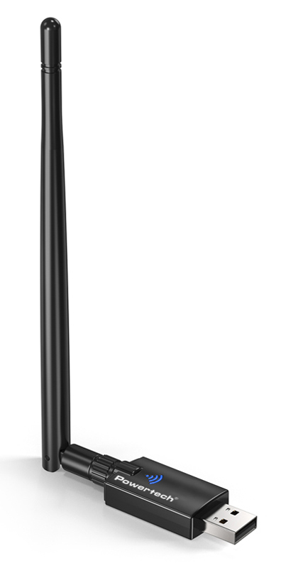 POWERTECH ασύρματος USB αντάπτορας δικτύου &amp; Bluetooth 5.3 PT-1386, 900Mbps WiFi 6