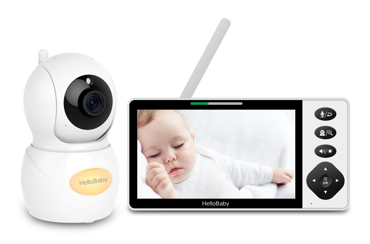 HELLOBABY ενδοεπικοινωνία μωρού HB6084L με κάμερα &amp; οθόνη 5.5", 720p, PTZ
