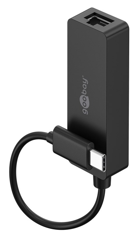 GOOBAY αντάπτορας δικτύου 76579, USB-C, 1000Mbps Ethernet, μαύρος