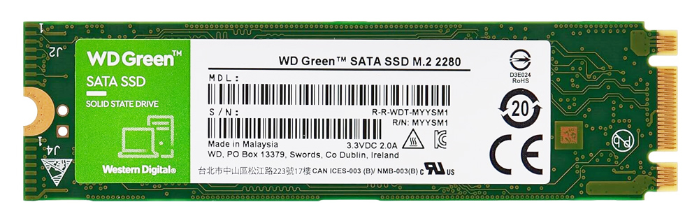 WD M.2 SATA III SSD Green WDS240G3G0B, 240GB, 545MBps, Factory Recertified