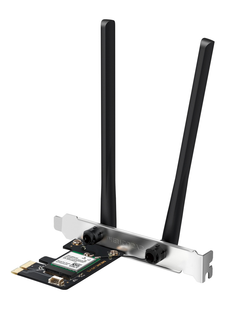 MERCUSYS κάρτα δικτύου WiFi 6 &amp; Bluetooth MA80XE, 3000Mbps AX3000, PCIe, V2.0