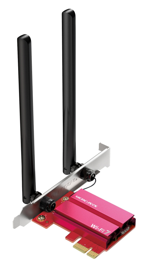 MERCUSYS κάρτα δικτύου WiFi 7 &amp; Bluetooth MA37BE, 6500Mbps BE6500, PCIe, V1.0