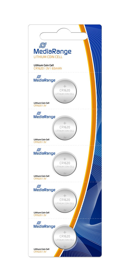MEDIARANGE μπαταρίες λιθίου CR1620, 3V, 5τμχ