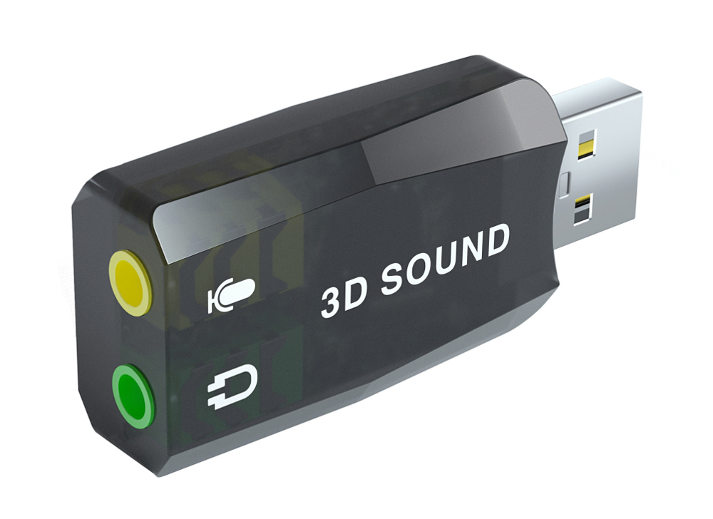 POWERTECH κάρτα ήχου USB CAB-U036, 5.1CH, έξοδος μικροφώνου &amp; ακουστικού