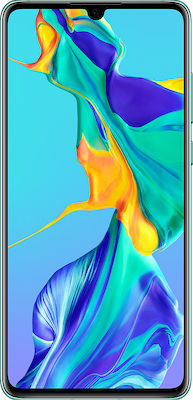 Αντικατάσταση Οθόνης αφής σε Huawei P30 (Aurora Blue) Με Πλαίσιο Και Μπαταρία (original)
